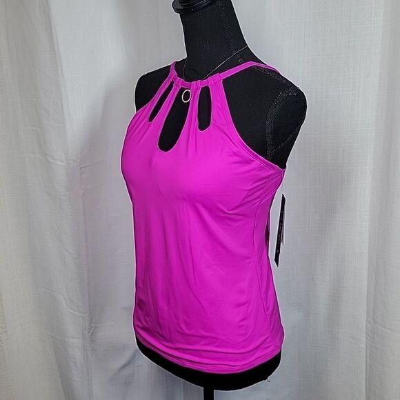 La Blanca Island Goddess Underwire Keyhole Tankini Top - Picture 13 of 16